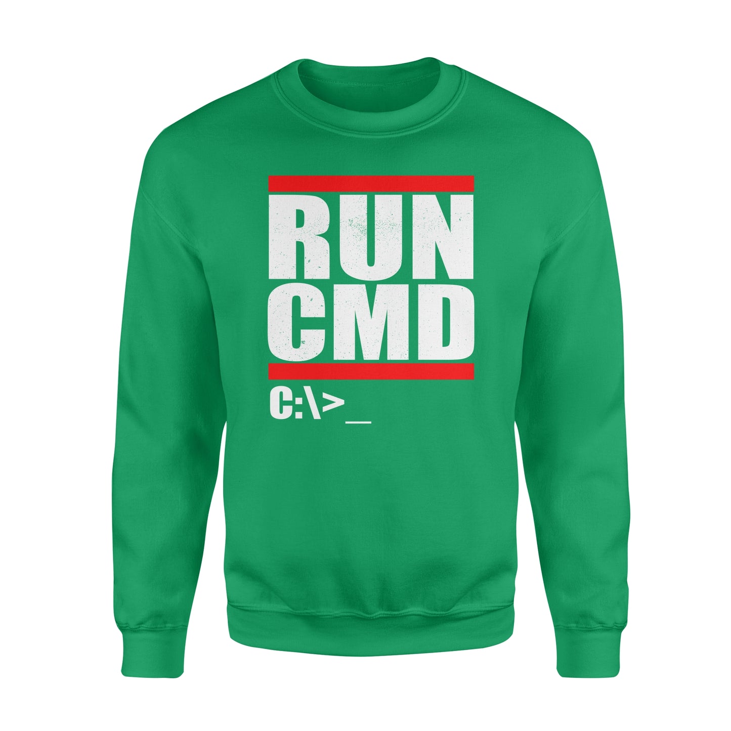 Run CMD  Computer Nerd - Standard Crew Neck Sweatshirt