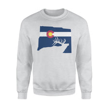 Load image into Gallery viewer, Colorado Elk Hunting, Colorado Elk Hunter, Elk Hunt, Elk Hunting Gift Essential Standard Crew Neck Sweatshirt - NQSD234