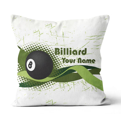 Personalized Green 8 Ball Billiards Pillow Custom Gifts For Pool Players VHM0852