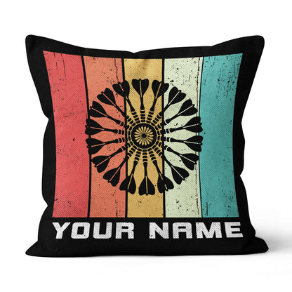 Multicolor Retro Darts Pillow Personalized Darts Gifts For Dart Player LDT1101