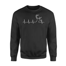 Load image into Gallery viewer, Men’s Buck Pulse Shirt, Deer Pulse Heartbeat Buck Sweatshirt, Gift for Hunter - FSD1365D06