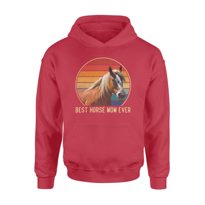 Custom photo best horse mom ever vintage personalized gift hoodie