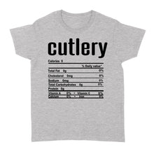 Load image into Gallery viewer, Cutlery nutritional facts happy thanksgiving funny shirts - Standard Women's T-shirt
