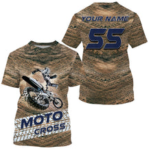 Load image into Gallery viewer, Motocross Rider Personalized Long Sleeves, Hoodie, T-shirt, All Over Printed Motorcycle Off-road Dirt Racing Shirt| NMS300