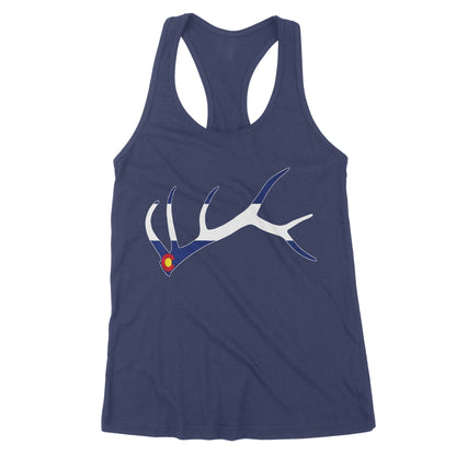 Colorado elk hunting horn NQS1114- Premium Women's Tank