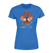 Load image into Gallery viewer, Custom dog's name dog paws mom autumn halloween personalized gift - Standard Women's T-shirt