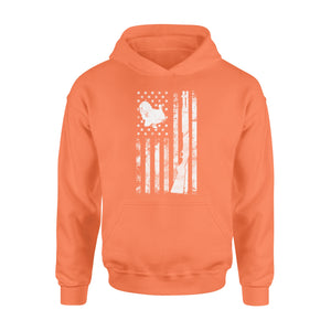Hunting Shirt with American Flag, Shotgun Hunting Shirt, Turkey Hunting Shirt, Gifts for Hunters D05 NQS1338 - Standard Hoodie