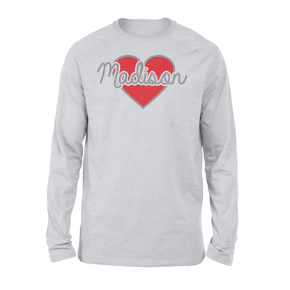 Heart Personalized Valentine Long sleeve - Gift for Boyfriend, Girlfriend on Valentine day - FSD1007