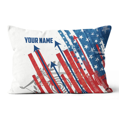 Personalized American Flag Arrow Archery Pillow Gifts For Archery Lovers VHM0847