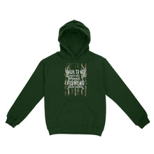 Load image into Gallery viewer, Hunting solves most of my problems, fishing solves the rest camo American flag D01 NQS3034 Hoodie