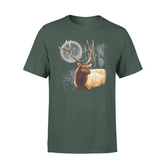 Elk under the full moon shirts