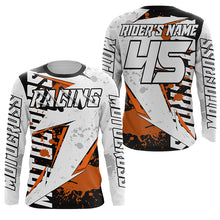 Load image into Gallery viewer, Dirt bike jersey custom Motocross kid women men UPF30+ extreme racing orange motorcycle shirt PDT305