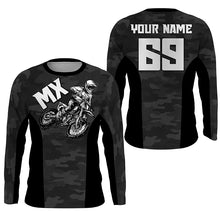 Load image into Gallery viewer, Camouflage MX Racing Jersey Personalized UPF30+ Motocross Dirt Bike Shirt Off-Road Motorcycle NMS1246