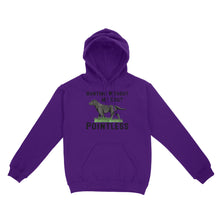 Load image into Gallery viewer, Hunting Without My Dog? Pointless Best Hunting Dog Black Labrador Retriever Dog Hoodie FSD2648D02