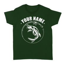 Load image into Gallery viewer, Custom name sturgeon fishing tattoos shirt Women's T-shirt - NQSD310