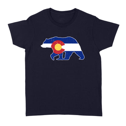 Colorado bear hunting Women's T-shirts, CO State Flag Bear Hunter - NQSD233