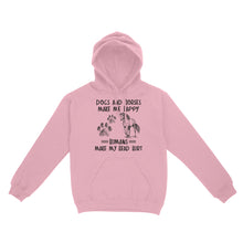 Load image into Gallery viewer, Dogs and horses make me happy humans make my head hurt D01 NQS2894 Standard Hoodie