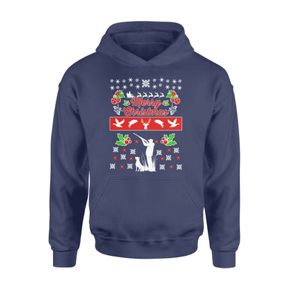 Merry Christmas Hunting standard Hoodie Hunting dog - Christmas gift ideas for hunter FSD585