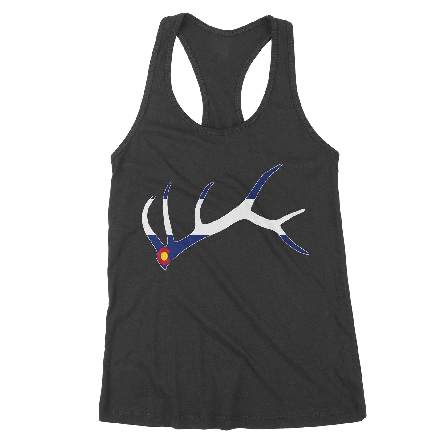 Colorado elk hunting horn NQS1114- Premium Women's Tank
