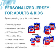 Load image into Gallery viewer, BMX Life Custom American adult kid BMX jersey UPF30+ Extreme sport cycling gear USA bike shirts | SLC80