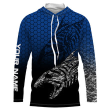 Load image into Gallery viewer, Fish Skeleton Custom Name Performance Fishing UV Protection Long Sleeve Shirt TTN42