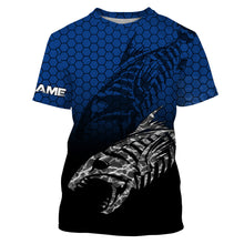 Load image into Gallery viewer, Fish Skeleton Custom Name Performance Fishing UV Protection Long Sleeve Shirt TTN42