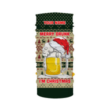 Load image into Gallery viewer, Funny Festive Drinking Gift Merry Drunk I&#39;m Christmas Ugly Sweater Customize Name 3D Shirt TTN101