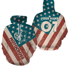 Load image into Gallery viewer, American Motocross Personalized Jersey Dirt Bike Riding Shirt Patriotic Off-road Motorcycle Riders| NMS511