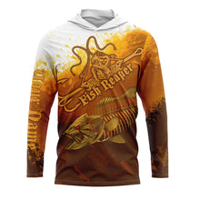 Load image into Gallery viewer, Fishing reaper Halloween style UV protection quick dry Customize name long sleeves UPF 30+ personalized gift