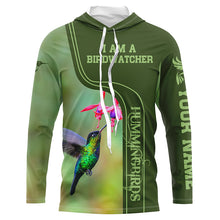 Load image into Gallery viewer, Personalized hummingbirds shirt custom name gift for birdwatcher A7