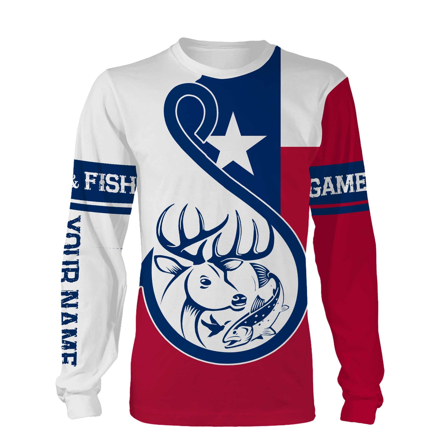 Texas Game and Fish Customize name 3D All over print shirts personalized gift TATS160