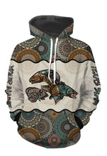 Load image into Gallery viewer, Texas Slam Fishing Vintage Mandala 3D All Over printed Customized Name Shirts Personalized Gift TATS130