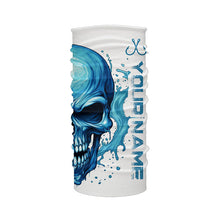 Load image into Gallery viewer, Fish On Fish Hook Custom Skull Long Sleeve Fishing Shirts,  Skull Performance Fishing Jerseys IPHW5137