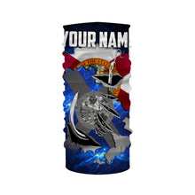 Load image into Gallery viewer, FL Fishing Fish Hook Florida Flag UV protection Custom long sleeves Patriotic fishing apparel gifts - NQS3659