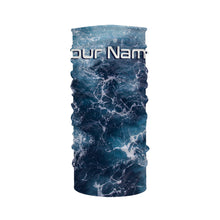 Load image into Gallery viewer, Sea camo Fishing Custom UV Long Sleeve Fishing Shirts, Saltwater Fishing Shirts - IPHW877