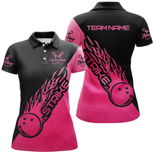Load image into Gallery viewer, Custom Bowling Shirts For Women, Bowling Team Shirts Bowling Strike | Pink IPHW4475