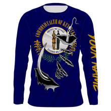 Load image into Gallery viewer, Kentucky Flag 3D Fish Hook UV Protection Custom Long Sleeve performance Fishing Shirts IPHW491