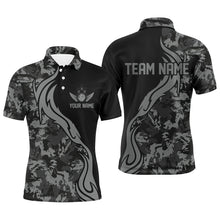 Load image into Gallery viewer, Personalized Gray Camo Bowling Shirts For Men Custom Bowling Team Jerseys Bowlers Outfits IPHW5520