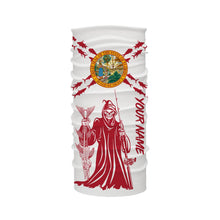 Load image into Gallery viewer, Fishing Fish reaper Custom Florida Flag Fishing Shirts, Florida Long Sleeve performance Fishing Shirts Fishing gifts - NQS2795