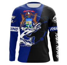 Load image into Gallery viewer, Michigan walleye fishing Custom Name UV protection UPF 30+ fishing jersey, custom fishing apparel NQS3061