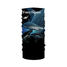 Load image into Gallery viewer, Blacktip shark Fishing Customize Name long sleeves fishing shirts, Personalized Fishing Gift NQS2092