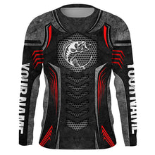 Load image into Gallery viewer, Beautiful Largemouth Bass Fishing Bass Tattoo Metal Custom Fishing Jersey - Personalized Fishing Gifts NQS4342