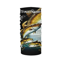 Load image into Gallery viewer, Pollock Fishing Customize Name UV protection long sleeves fishing shirts, Personalized Fishing Gift NQS6893