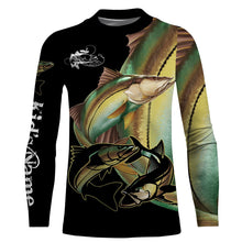 Load image into Gallery viewer, Snook fish saltwater fishing Customize UV protection long sleeves fishing shirts, gifts for fishing lover NQS2453