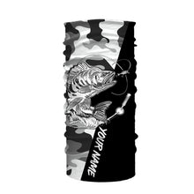 Load image into Gallery viewer, Perch Ice fishing winter camo custom name sun protection long sleeve fishing shirts, Perch jerseys NQS4093