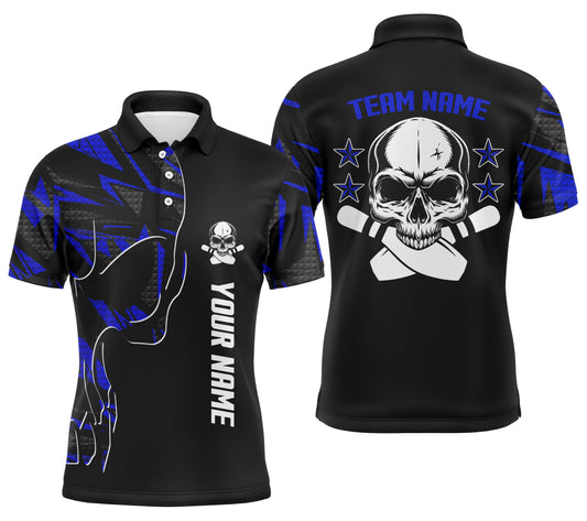 Custom bowling shirt for men – personalized team jersey front view