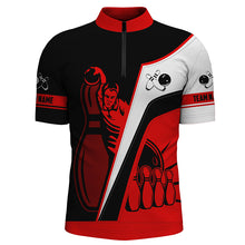 Load image into Gallery viewer, Custom bowling shirt for men –  team jersey back view
