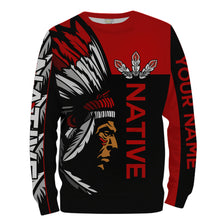 Load image into Gallery viewer, Customize Native American men red tattoo 3D All over print Shirt Indigenous Gifts Apparel NQS2099