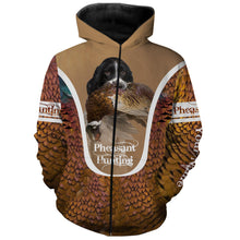 Load image into Gallery viewer, English Springer Spaniel Pheasant hunting dog Custom name All over print Shirts, Personalized gifts FSD4001