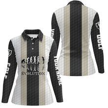 Load image into Gallery viewer, Women golf polos shirts custom golf ball pattern Evolution polo shirt for womens, golfing gifts NQS6886